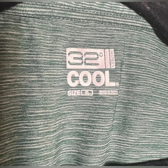 32 Degrees Cool Green Collar Polo Short Sleeve Shirt Size XL - Picture 3 of 8
